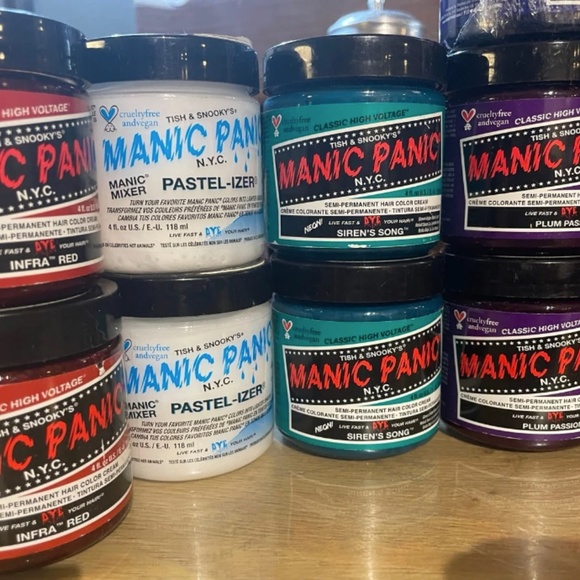 Tish & Snooky’s Manic Panic Semipermanent Hair Color Cream - 18 Jar Lot - Picture 4 of 4